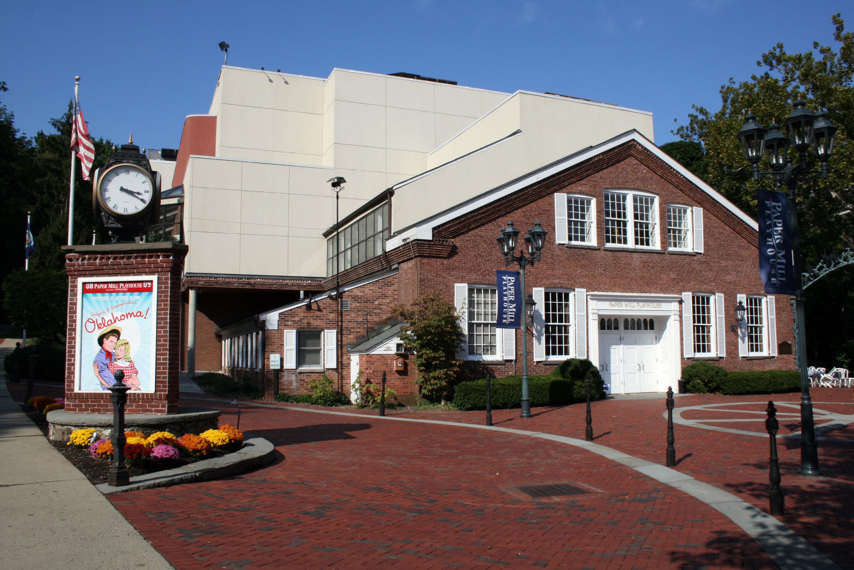 Paper Mill Playhouse entrance in Millburn